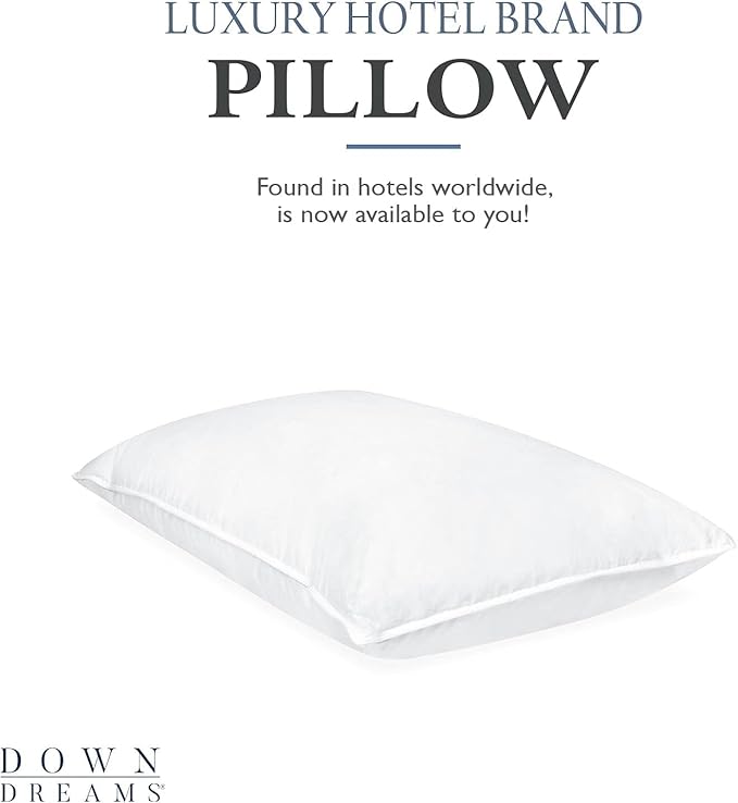 Down Dreams Classic Pillow Jumbo Soft Doubletree by Hilton Hotels Set of 2 with BBH Pillow Protectors