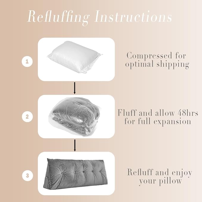Triangular Wedge Headboard Pillows Twin Headboard Pillow for Colleage Dorm Long Backrest Positioning Support for Sleeping Reading Backrest Pillow with Side Pockets Decorative Pillow