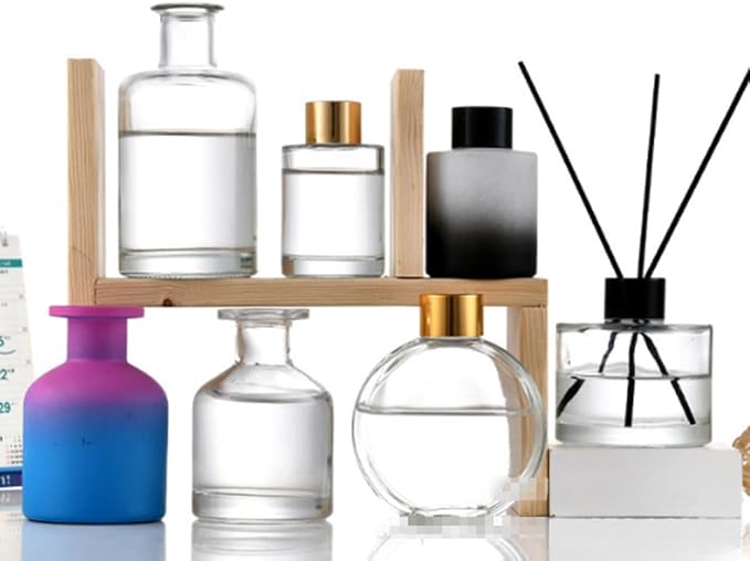 Clear 150ml/5oz Empty Glass Diffuser Bottle - Aromatherapy Storage Container for DIY Replacement Diffuser Sticks Sets, Crafts & Decor