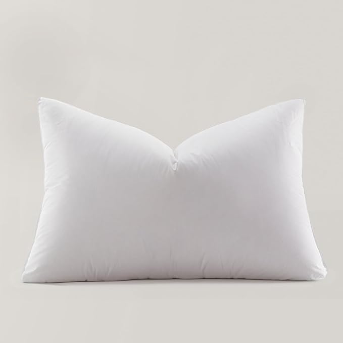 Globon Ultra Soft Down Pillow Queen Size, Premium Down Filled Bed Pillow for Sleeping, 100% Cotton Shell 500 Thread Count 700 Fill Power, Soft Hotel Collection Down Feather Pillow 20" x 30" 1 Pack