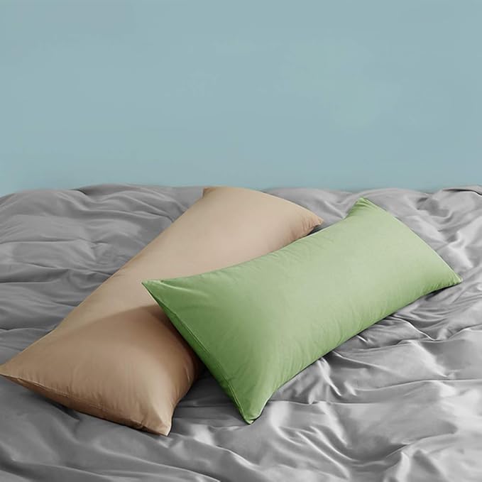 FLXXIE Body Pillow Cover - Super Soft Microfiber 20x54 Body Pillow Case - Envelope Closure, Wrinkle, Stain Resistant 20x54 Long Pillowcase, Sage Green