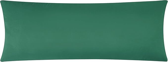 Evolive Ultra Soft Microfiber Body Pillow Cover/Pillowcases 21"x54" with Hidden Zipper Closure (21"x54" Body Pillow Cover, Evergreen)