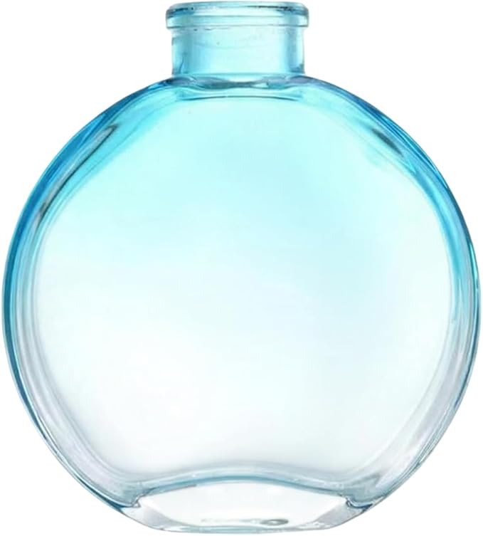 1Pcs 150ml/5oz Gradient Color Empty Glass Diffuser Bottle Aromatherapy Jar Container Fragrance Accessories for DIY Replacement Diffuser (Blue)
