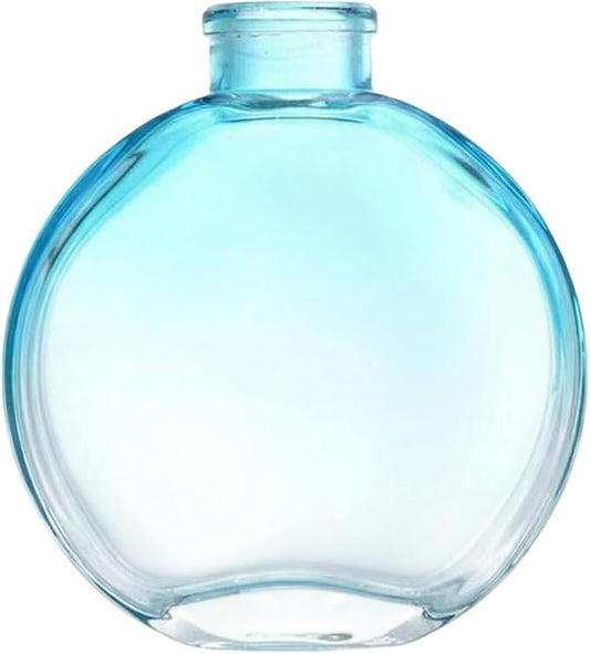 1Pcs 150ml/5oz Gradient Color Empty Glass Diffuser Bottle Aromatherapy Jar Container Fragrance Accessories for DIY Replacement Diffuser (Blue)