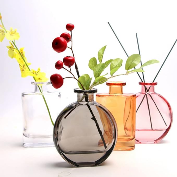 Clear 150ml/5oz Empty Glass Diffuser Bottle - Aromatherapy Storage Container for DIY Replacement Diffuser Sticks Sets, Crafts & Decor