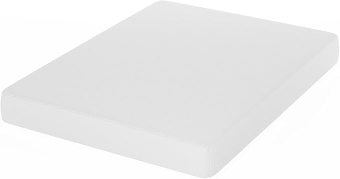 Furinno Tidur Cooling Gel Memory Foam Mattress, 8 Inch, Queen, White