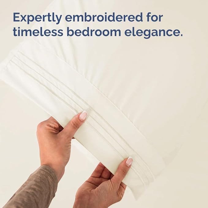 Standard Pillow Cases Set of 10 - Ultra Soft Hotel Quality Pillowcase Covers - Comfy, Cozy & Wrinkle Free - Shrink, Stain & Fade Resistant - Machine Washable Pillow Protectors - 10 Pcs Set - Off White