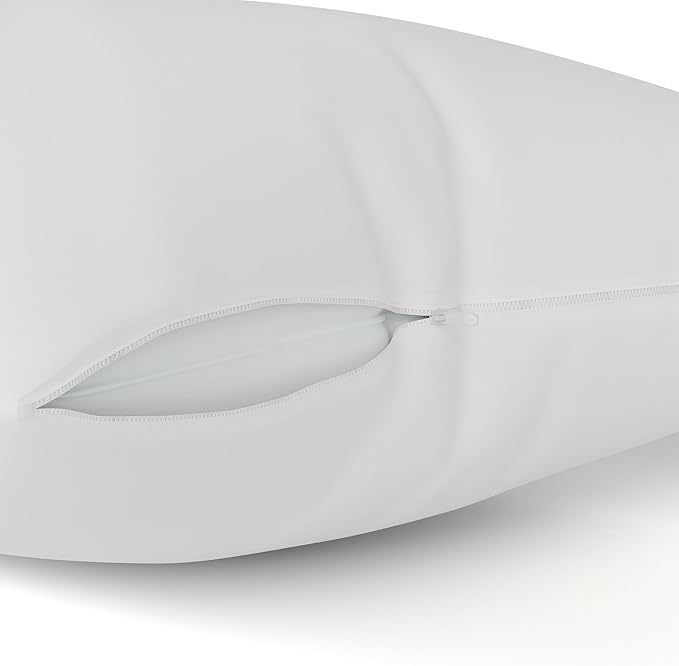 The Grand Pillow Covers King Size - Poly-Cotton Pillow Protector with Zipper - Moisture Wicking, Advanced Allergy Protection Pillow Protector - Protects Pillow from Dust, Dirt, and Debris (2 Pack)