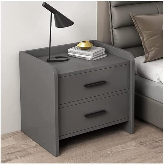 Nightstand Bedside Table Simple Bedside Table Living Room White Storage Cabinet Bedroom Gray Nightstand Assembly Dressers Side Table With Drawer End Table For Bedroom ( Color : A-dark grey , Size : Do