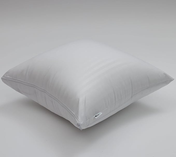 Kingnex Feather Proof Pillow Protectors 20x20 Waterproof Cover for Goose Down Square Throw Pillows 2 Pack