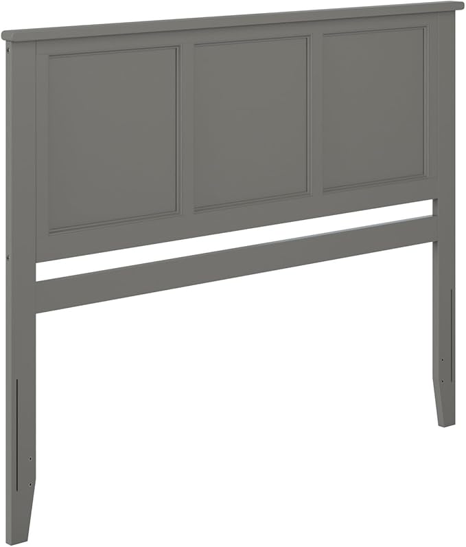 AFI, Madison King Solid Wood Panel Headboard, Grey