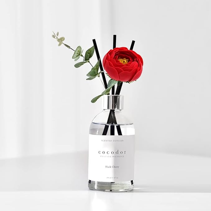COCODOR White Label Camellia Diffuser/Flower Market/6.7oz(200ml)/Home Decor & Office Decor, Fragrance and Gifts, Aromatherapy