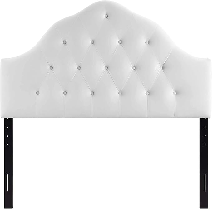 Modway Sovereign Twin Diamond Tufted Performance Velvet Headboard, White