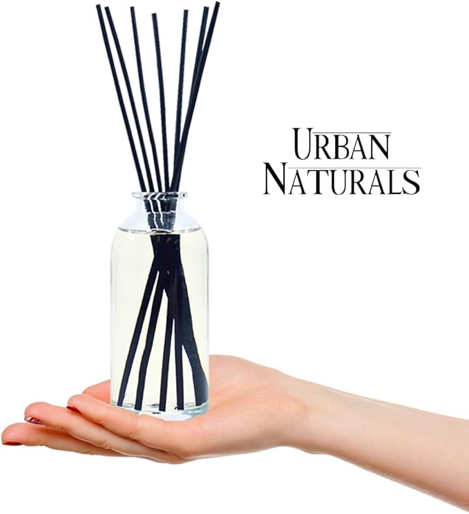 Urban Naturals Coconut Lemongrass Home Fragrance Reed Diffuser Oil Set | Tropical Blend of Lemongrass, Fresh Limes & Sweet Coconut Milk | Great Home Gift Idea! Vegan. Made in the USA