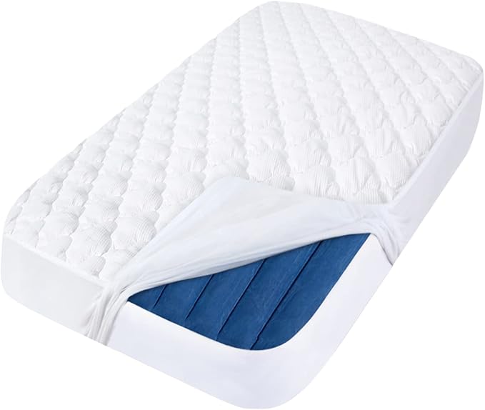 Kids Air Mattress Pad Sheet Protector Waterproof, Compatible with hiccapop Sleepah/EnerPlex Inflatable Toddler Travel Bed