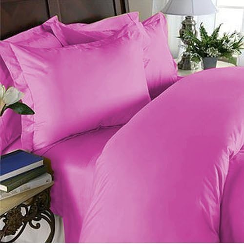 Elegant Comfort 1500 Premier Wrinkle & Fade Resistant Hotel Quality Ultra Soft Luxurious 4-Piece Bed Sheet Set with Deep Pockets, King Pink