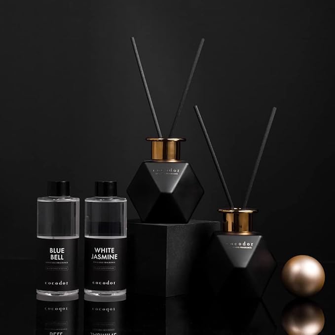 COCODOR Black Golden Reed Diffuser/Pink Sand/6.7oz(200ml)/Home Decor & Office Decor, Fragrance and Gifts, Aromatherapy, Mother's Day