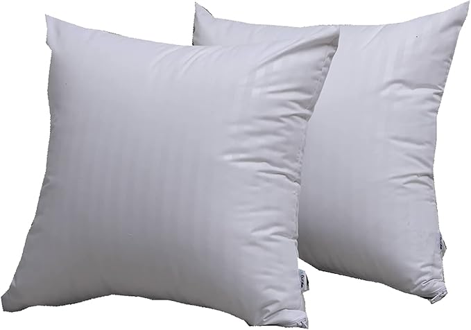 Kingnex Feather Proof Euro Pillow Protectors 28x28 Waterproof Cover for Goose Down Square Throw Pillows 2 Pack