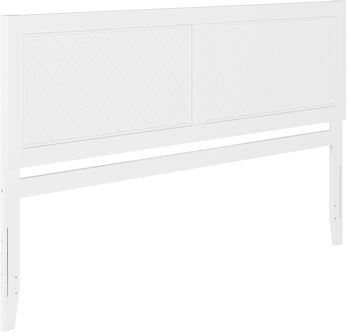AFI, Canyon King Solid Wood Rustic Farmhouse Headboard, White