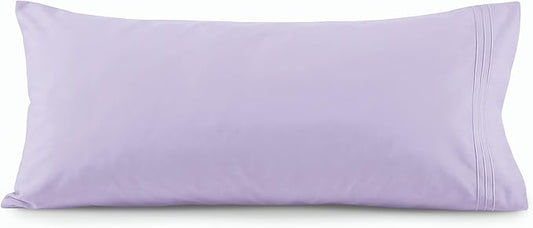 Elegant Comfort Luxury Ultra-Soft 1-Piece Body Pillowcase - 1500 Premium Hotel Quality Microfiber Double Brushed - Wrinkle Resistant, Body Pillowcase Size, Lilac