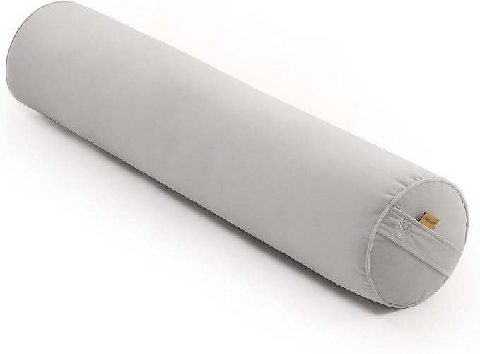 Body Pillow for Adults,Long Round Pillow,Big Cylindrical Pillow,Large Full Bolster Pillows for Side Sleepers (Silver Gray, 39.37"*7.87")