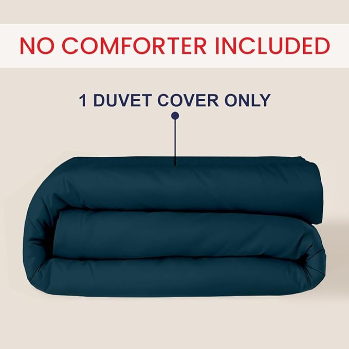 Kotton Culture 1 Pc Twin XL/Twin Duvet Cover Only-100% Egyptian Cotton 600 Thread Count Ultra Soft Premium Durable Comforter Cover Zipper Closure & Corner Ties - (Green Teal, 68" X 90")