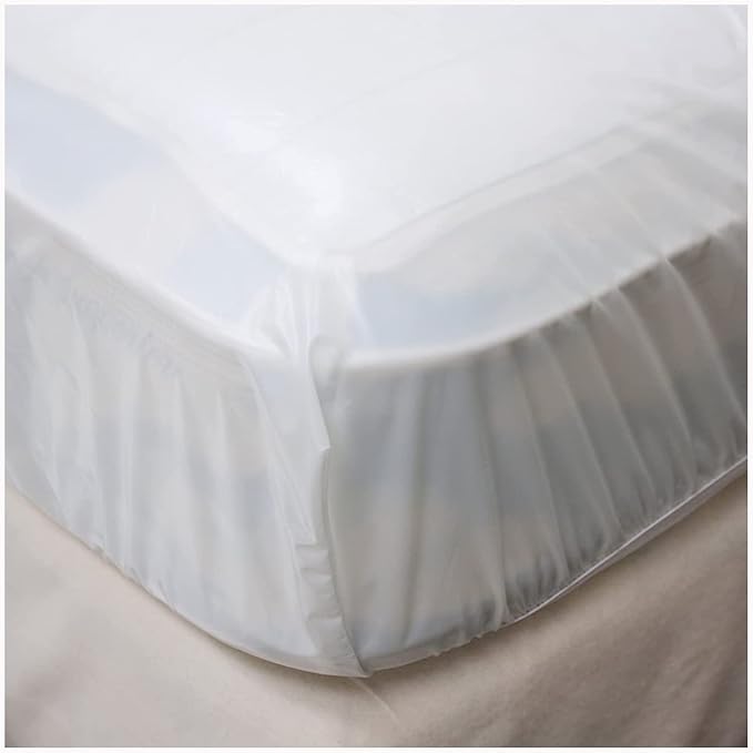 LeakMaster California Queen Sized Fitted Waterproof Mattress Cover - Protect Your Bed from Spills, Accidents & Damage - Stain Repellent, Comfortable & Quiet