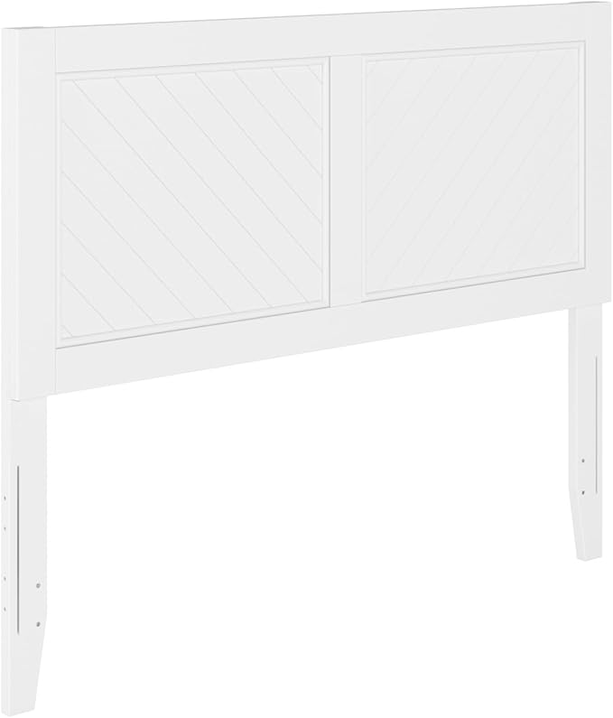 AFI, Canyon Full Solid Wood Rustic Farmhouse Headboard, White