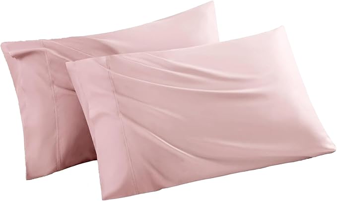 Pillowcases Queen Size 2 Pack, Cooling Pillow Cases with Envelope Closure, Cool & Breathable Pillow Cover for Hot Sleepers and Night Sweats, 20" x 30"
