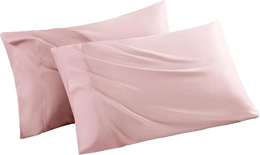 Pillowcases Queen Size 2 Pack, Cooling Pillow Cases with Envelope Closure, Cool & Breathable Pillow Cover for Hot Sleepers and Night Sweats, 20" x 30"