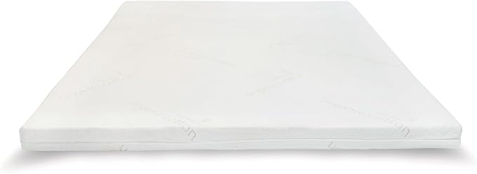 Naturepedic 2'' Adagio Latex Mattress Topper - Thick Cooling Breathable Top Mattress Pad for Back Pain Relief & Full Body Contouring Comfort - Twin XL