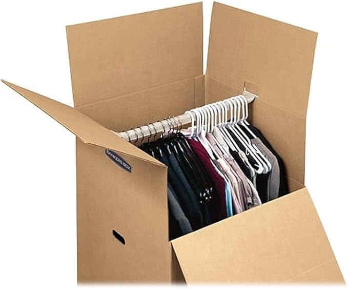 ‎Bankers Box Short Wardrobe Box 3 Pack, 20-in x 20-in x 34-in (7710902)