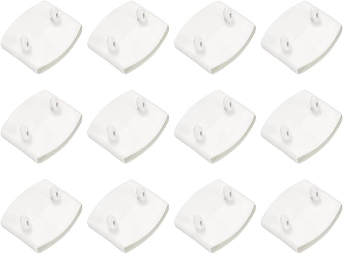 uxcell 12 Pcs 55mm x 9mm Plastic Bed Slat Center Caps, Bed Slat Cover Replacement Holders Furniture Accessories Support for Holding Securing Wooden Base, White