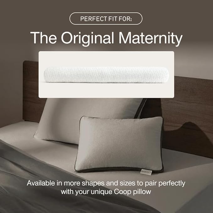 Coop Home Goods Ultra-Tech Waterproof Maternity Pillow Protector – Zippered Cover for U-Shaped Maternity Pillows, Oeko-Tex Certified, Breathable, Machine Washable