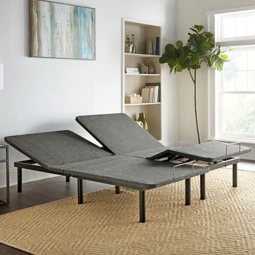 Boyd Sleep Power Adjustable Bed Base with Zero-Gravity, Anti-Snore, and TV Settings, Adjustable Leg Heights, Durable Steel Frame, Whisper Quite Motor, Size Split King