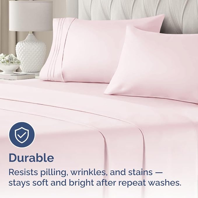 Standard Pillow Cases Set of 2 - Ultra-Soft Hotel Quality Pillowcase Covers - Comfy & Wrinkle Free - Stain and Fade Resistant - Machine Washable Pillow Protectors - 2 Piece Set, Standard Lavender Pink