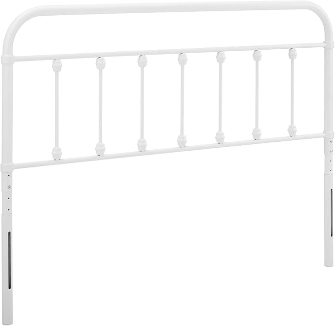 Modway MOD-6153-WHI Sage Full Metal Headboard, White