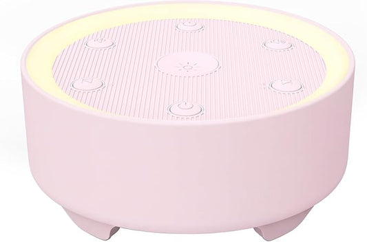 Kipcush Sleep Sound Machine - 21 High-Fidelity Non-Looping Sounds, Portable White Noise Machine for Baby, Kids & Adults, Dimmable Night Light, 6 Auto-Off Timers, USB Powered for Travel, Home & Office