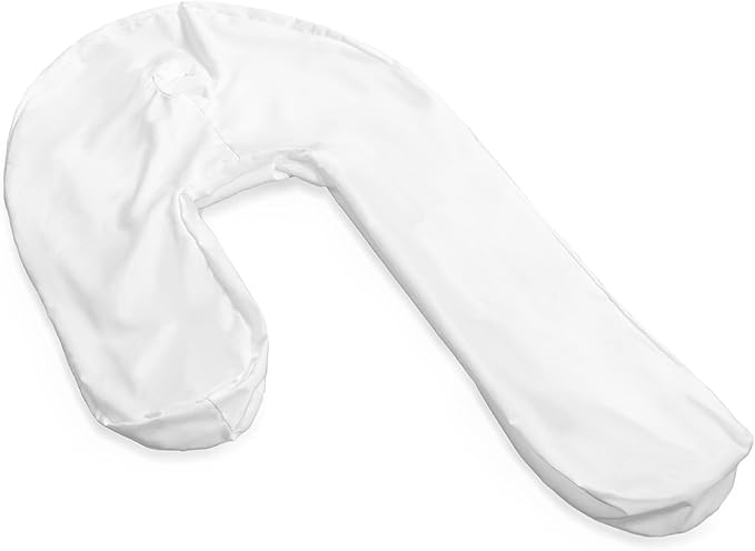 DMI Protective Pillowcase for the Side Sleeper Pillow, Extends Product Life of Pillow, Protects Against Moisture & Stains, Zipper & Snap Enclosure, White