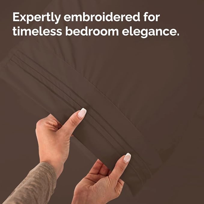 Standard Pillow Cases Set of 6 - Ultra Soft Hotel Quality Pillowcase Covers - Comfy, Cozy & Wrinkle Free - Shrink, Stain and Fade Resistant - Machine Washable Pillow Protectors - 6 Piece Set - Brown