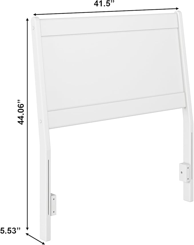 AFI, Casanova Twin Solid Wood Panel Headboard, White