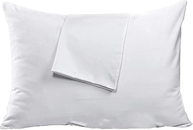 Niagara 2 Pack King Pillow Protectors with Zipper, Premium Cotton Sateen Blend Tight Weave Lab Tested Non Noisy Zip Covers Breathable Non Crinky (20x36 Inches)