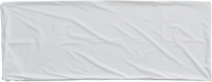 Kingnex Waterproof Down Feather Proof Body Pillow Protectors for 20x54 Pillow Zippered Plain Pillow Cover White 1 Pack Only 21x55