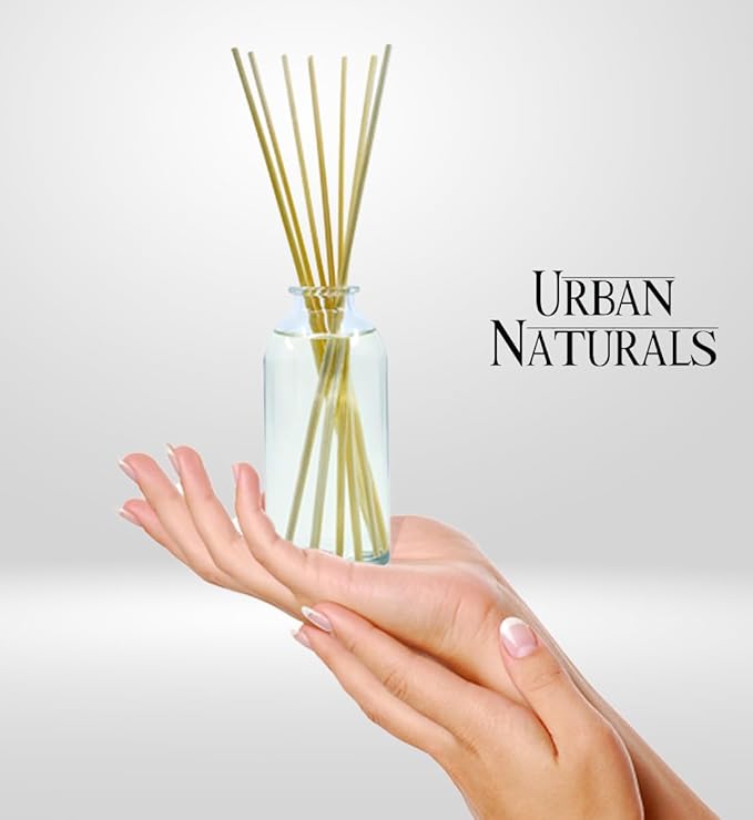 Urban Naturals Eucalyptus Sage Reed Diffuser Oil Gift Set | Eucalyptus, Sage, Mint, Lime & Cedarwood Essential Oils| Soothing & Relaxing Scent for Bathroom or Bedroom