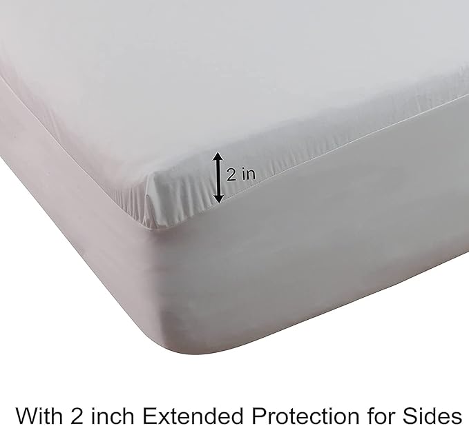 Waterproof 32-34" Split Top Queen Mattress Protector for Adjustable Bed Soft Jersey Fitted Matress Cover