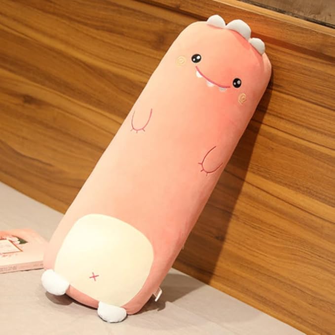 Long Plush Cute Body Pillows 27" Cuddle Stuffed Animal Shaped Bed Body Pillows Soft Cotton Plushies Doll Toy Gifts (Dinosaurs, 27 Inch)