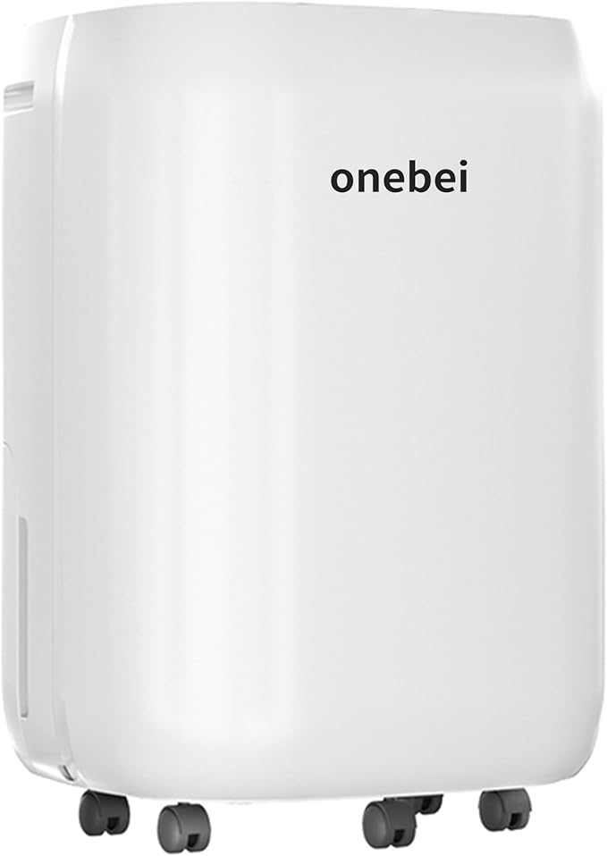 2500 Sq.Ft Dehumidifier, Max 50 Pint/D, Smart Compressor Dehumidifier with 2.8L Water Tank, 1-24H Timing, Auto Defrost, Automatic Cycle Dehumidification for Basement, Bathroom, Bedroom