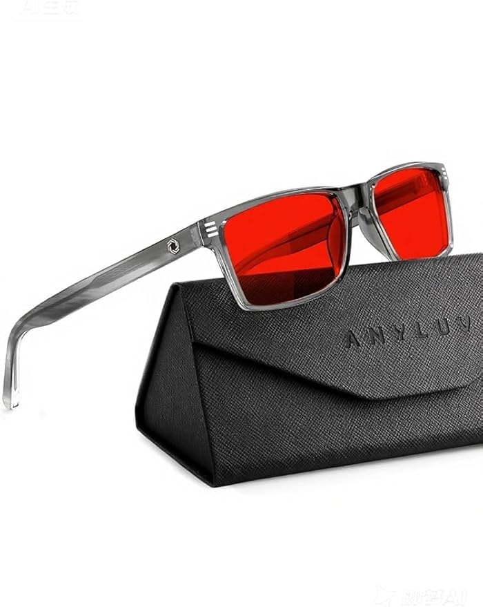 ANYLUV Blue Light Glasses Men Woman, Blue Light Blocking Glasses for Computer Gaming, Eye Strain Relief Eye Protection