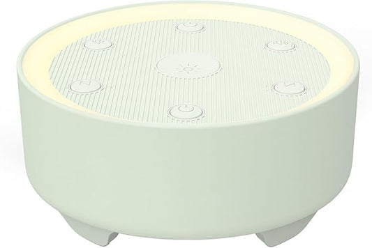 Kipcush Sleep Sound Machine - 21 High-Fidelity Non-Looping Sounds, Portable White Noise Machine for Baby, Kids & Adults, Dimmable Night Light, 6 Auto-Off Timers, USB Powered for Travel, Home & Office