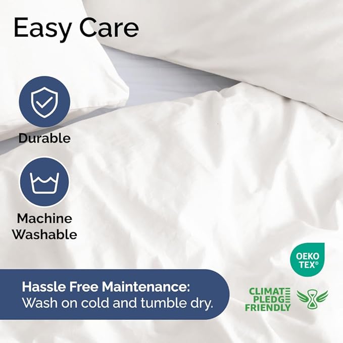 Duvet Cover Oversized Queen Size Set - Extra Soft Oversized Queen Duvet Cover with 2 Pillow Shams - Hotel Luxury, Easy Care & Fade Free w/ Zipper Closures & Ties - Comfy & Breathable (Antique White)